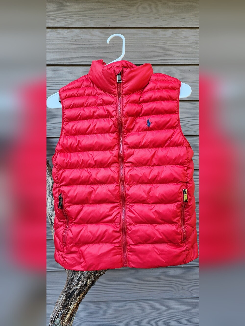 Ralph Lauren Red Quilted Puffer Vest